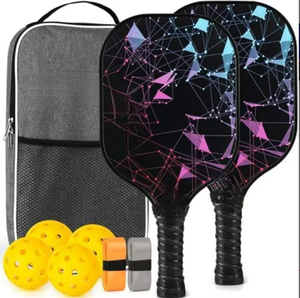 Raquette de pickleball portable 16 mm à structure alvéolée, design sans bordure, personnalisable pour l'entraînement en équipe des enfants et des adultes - Product Image 2