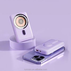 Banco de Energía Móvil UNCEIN con Carga Rápida PD de 10000 mAh con Soporte, Blanco/Negro/Azul Cielo/Morado, Personalización Disponible - Product Image 5