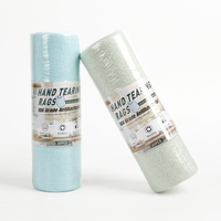 Rouleau de chiffons microfibres multi-usages absorbants et jetables pour voiture et cuisine
