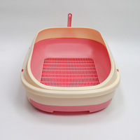 Litière pour chat double couche semi-fermée en plastique grande capacité, design tiroir détachable, pour animaux de compagnie (vente en gros)