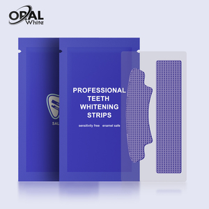 Vente en gros PAP Bandes de blanchiment des dents avec logo personnalisé Blanchisseur dentaire à la menthe sans résidu Bandes violettes - Product Image 6