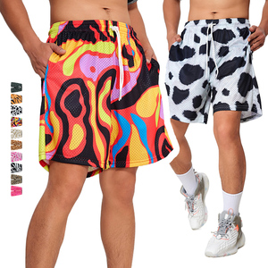 Shorts de sport pour hommes 100 % polyester 150 GSM, séchage rapide, respirant, en maille, loisirs, streetwear, uni, service OEM - Product Image 1