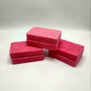 مصنع بيع بالجملة أطباق تنظيف المطبخ لوازم لب الخشب الإسفنج جلي - Product Image 2