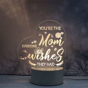 Regalos para el Día <span class=keywords><strong>de</strong></span> la Madre, Regalos para Mamá <span class=keywords><strong>de</strong></span> su Hija o Hijo, Regalo <span class=keywords><strong>de</strong></span> <span class=keywords><strong>Cumpleaños</strong></span> para Suegra, Luces Nocturnas Creativas <span class=keywords><strong>de</strong></span> Acrílico 3D Grabadas - Product Image 4