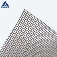 Plaque de tamis perforée en acier inoxydable à trous ronds pour criblage et filtration, plaque décorative galvanisée oblongue
