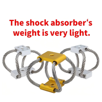 Supports d'isolation des vibrations pour voitures RC série ALJ-83, isolateur de vibrations pour câble de grue d'hélicoptère, en aluminium et acier inoxydable