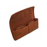 Étui à lunettes en cuir véritable fait main, étui à lunettes de soleil personnalisé, fermeture magnétique, étui fin pour lunettes, pour les voyages, le bureau, l'usage quotidien