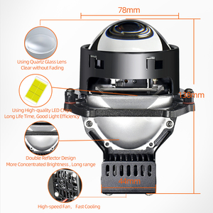 Proyector LED bilens, sistema de iluminación automático, Faros de haz Alto y Bajo, 110W - Product Image 6