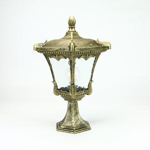 Lámpara de Jardín Estilo Farol, LED E27, <span class=keywords><strong>para</strong></span> Exteriores, Lámpara de <span class=keywords><strong>Pedestal</strong></span> <span class=keywords><strong>para</strong></span> Puerta Principal, Lámpara de Poste <span class=keywords><strong>para</strong></span> Jardín - Product Image 2