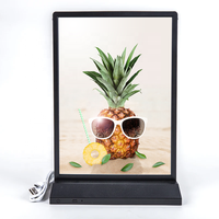 ZZFY A3 A4 A5 Rectangle LED Bureau Debout Publicité Boîte à Lumière Table Rechargeable Menu Conseil