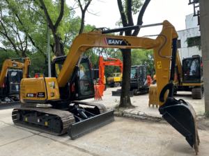 รถขุดมือสองคุณภาพสูง Sany SY75C น้ำหนัก 7.5 ตัน รถขุดไฮดรอลิกแบบตีนตะขาบมือสอง รุ่น SY60C SY95C PRO SY215C ขายตรงจากโรงงาน - Product Image 4