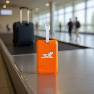 HB Sport Luggage <b>Tag</b> 7x11.5cm Orange <b>Travel</b> Identifier For Suitcase - Product Image 2