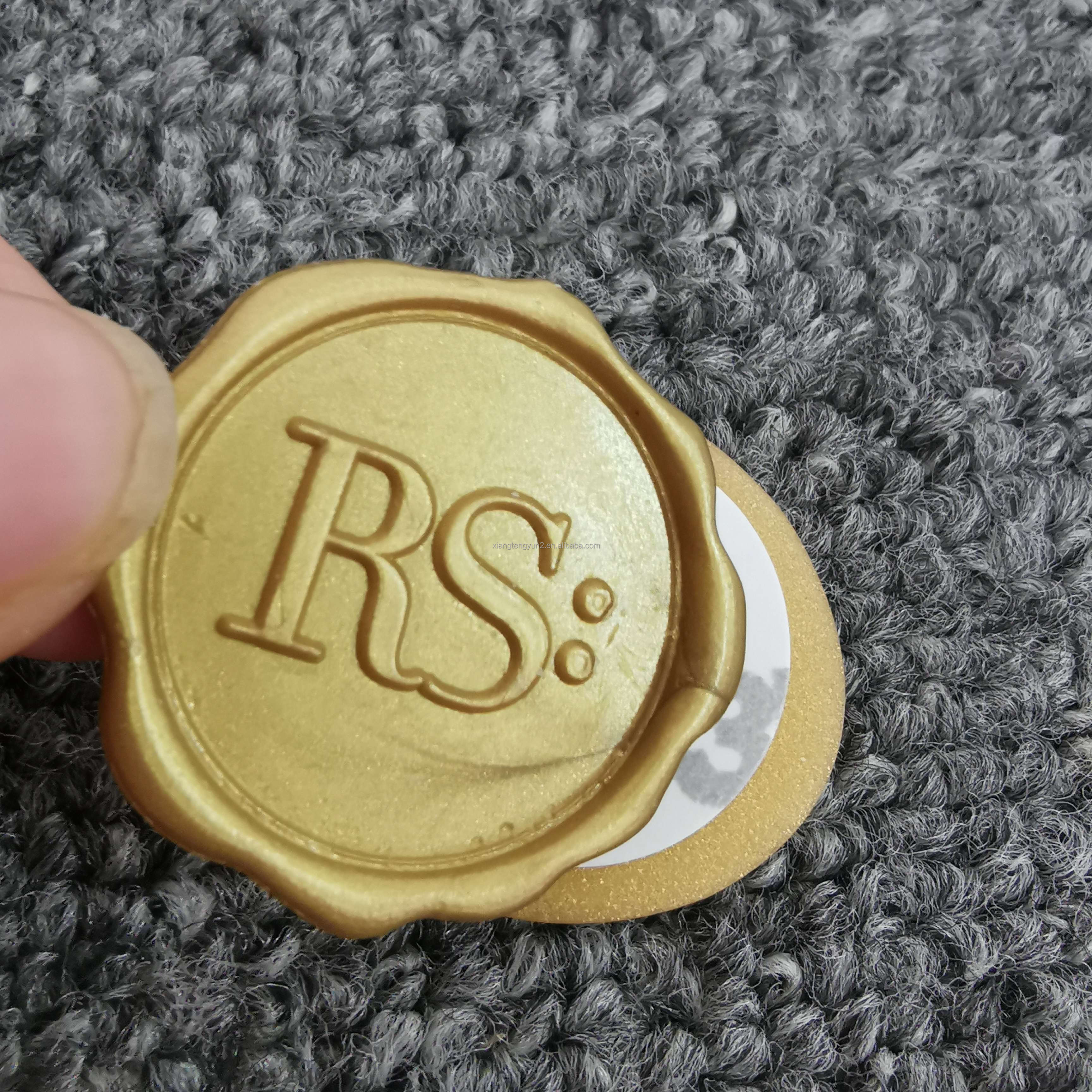 Custom Wax Seal Sticker Wedding Vintage Wax Seal Stamp Stickers Adhesive Wax Seals Stickers