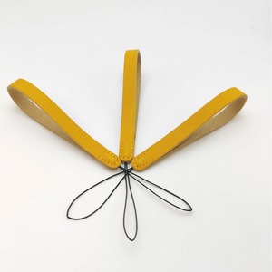 Pu Lanyard For Phone <b>Water</b> <b>Bottle</b> Usb Flash Drive Yellow Single <b>Strap</b> Manual Made Portable Anti Loss Rope - Product Image 4