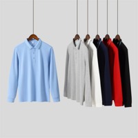 Camisetas Polo de Algodón para Hombre, Camisetas Polo de Manga Larga a Rayas, Camiseta Polo de Golf de Manga Larga para Hombre