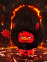 Nouvelle série de peluches originales Upset Duck Colorful Player Duck en boîte mystère, cadeaux, jouets tendance, poupée en peluche tendance