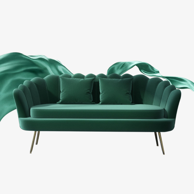 Нордический диван, современный металлический диван для гостиной, бархатное кресло, диван для влюбленных