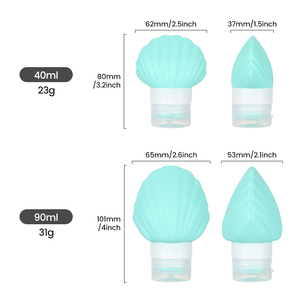 Silicone Travel Bottle for Cosmetics Squeeze Leakproof <b>Refillable</b> Silicone Toiletry Travel Accessories Bottles for Personal Care - Product Image 3