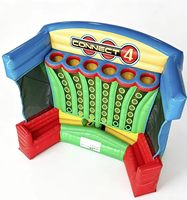 Juego de Baloncesto Inflable FAN BOUNCE Cuatro en Raya con Material de PVC Ecológico