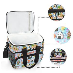 Bolsa Térmica para Almuerzo Aloha Collection con Diseño de <span class=keywords><strong>Spam</strong></span> <span class=keywords><strong>Musubi</strong></span>, Forro de PEVA, Logotipo Personalizado, Ideal para Entrega de Comida, Picnic y Camping - Product Image 4