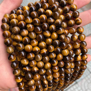 Großhandel Runde 8mm lose Edelstein perlen Grade AB natürliche gelbe Tigerauge Stein perlen - Product Image 5