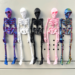 Imanes de nevera posibles: Esqueleto magnético para nevera, imanes de nevera articulados en miniatura con esqueleto impreso en 3D para Halloween - Product Image 1
