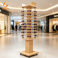 Présentoir rotatif multi-niveaux écologique pour lunettes de soleil, présentoir optique sur pied pour magasin de détail