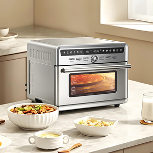 Friggitrice ad Aria Elettrica da Banco 25L 1800W con 10 Menu Preimpostati, Doppio Vetro, Acciaio Inossidabile, Multifunzione Antiaderente - Product Image 1