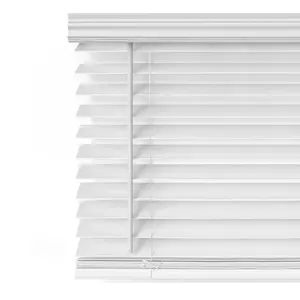 Cordless Faux Wood Venetian Blinds Shutter