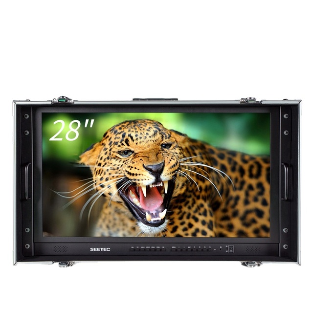 Seetec 28" 4k Ultra-hd Resolution Carry-on Broadcast Director Monitor for Cctv Monitoring & Making Movies