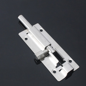 Surface-Mounted Door Bolt Plastic Automatic <b>Push</b> Button <b>Latch</b> For Cabinet Main Security Doors Minimalist Design Easy - Product Image 1