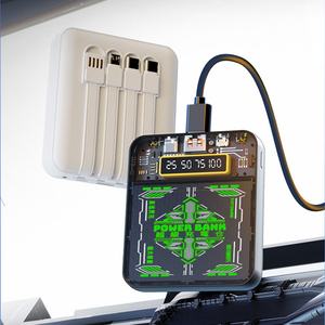 Cargador Portátil con Cable de Carga Integrado, Mini Banco de Energía de 10000mAh 20000mAh 30000mAh, Banco de Energía Universal de Alta Calidad - Product Image 2