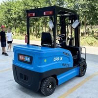 Chariot élévateur à contrepoids électrique à quatre roues CPD 25 de 2,5 tonnes, chariot élévateur à contrepoids électrique portable pour entrepôt