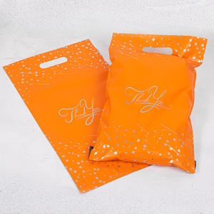 Bolsa de <span class=keywords><strong>Correo</strong></span> con Asa Diseño de Estrella Rosa y Agradecimiento 25.5*33+5+6cm Logo Personalizado Empaque de Ropa para Mensajería Polymailer - Product Image 3