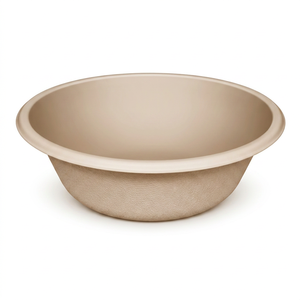 Bol compostable en bagasse 500ml 24oz 32oz sans PFAS, en pulpe de canne à sucre, pour salade, soupe, poke, riz, à emporter, événements, traiteur, usine - Product Image 6