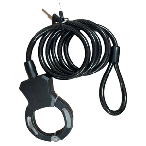 Bloqueo de esposas de acero endurecido para E Scooter Bloqueo de llave de cadena de <span class=keywords><strong>cable</strong></span> duradero con función de seguridad Bloqueo de ciclo de aleación plegable para ciclismo - Product Image 4