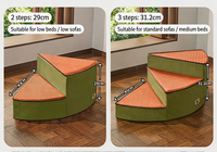 Escaliers modulaires en mousse en spirale pour animaux de compagnie, marches amovibles et lavables avec revêtement antidérapant, base antidérapante, pente douce, pour chats et chiens, vente en gros OEM