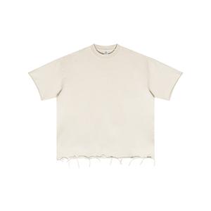 เสื้อยืดถักสไตล์เรียบง่ายสำหรับผู้ชาย สีพื้น ผ้าฝ้าย 100% แขนสั้น สวมใส่สบาย ทรงปกติ ระบายอากาศได้ดี ไม่ยับ - Product Image 3