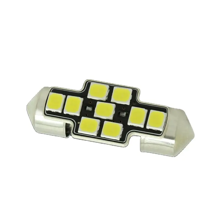 Xe LED ánh sáng nội thất AC 12V 24V 9smd Festoon LED 28mm 31mm 36mm 39mm 41mm xe đèn đọc sách