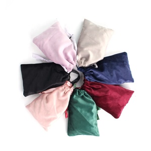 Bolsas con cordón de terciopelo de colores mezclados de 8*10cm de tamaño pequeño, regalo de boda suave y bolsas de Runas de Tarot, productos de impresión de embalaje en stock - Product Image 5