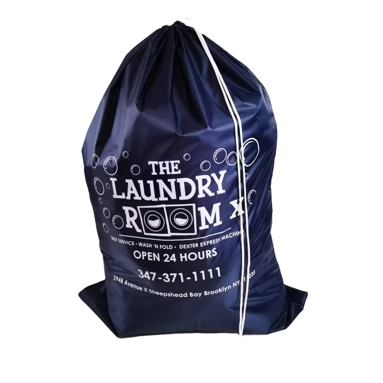 Easy to load customized laundry bag, dark blue Laundry Bag, durable hotel laundry bag