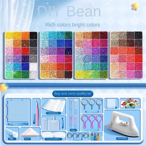 Набор для творчества и обучения из пластиковых бусин Perler и Hama для детей — развивающая игрушка для творчества и обучения с формами для бусин и досками для термофиксации - Product Image 2