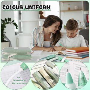 Портативный набор для аннотации книг (40 шт.) с пеналом и закладками для изучения Библии, студенческие канцелярские принадлежности - Product Image 6