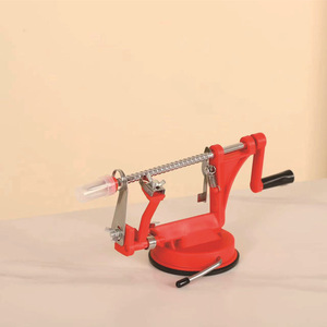 Pelador de Patatas y Frutas Multifuncional 3 en 1 de Acero Inoxidable con Manivela Manual y Construcción Metálica - Product Image 3