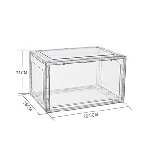 Gran oferta orientada a la personalización, caja de zapatos de exhibición de plástico abierta con el lado del Libro Rojo transparente personalizado, <span class=keywords><strong>zapatillas</strong></span> de deporte de almacenamiento a prueba de polvo, gabinete AJ, <span class=keywords><strong>zapatillas</strong></span> de deporte de pared - Product Image 6