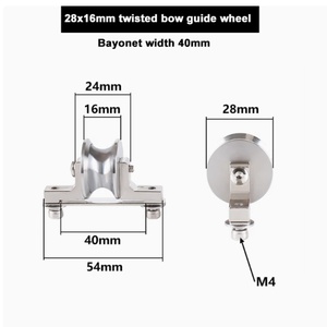 Polea de Acero Cromado con Ranura en U de 28*16 para Máquina de Torsión 650, Ancho del Arco 40mm - Product Image 5