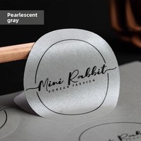 Étiquettes autocollantes en papier couché avec impression numérique florale personnalisée, film laminé