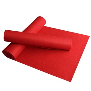 Tapis en <span class=keywords><strong>molleton</strong></span> plat rouge personnalisé tissé en polyester pour un usage domestique pour la scène de mariage Ouverture de magasin Événement Bienvenue - Product Image 5