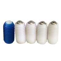 Piston à ressort à bille fileté en plastique POM M3-M10