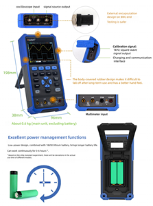 Oscilloscope numérique portable HDS242 250MSa/s 8 bits double canal 3-en-1 avec multimètre pour usage domestique - Product Image 5